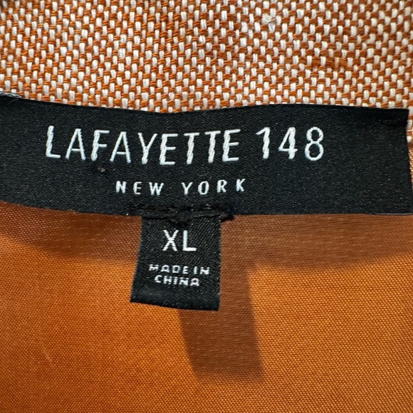 Lafayette 148 NY 100% Linen Belted Shirtdress XL - Picture 11 of 12